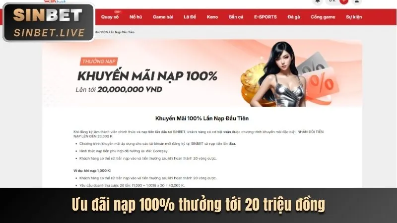 Thưởng nạp lại hàng ngày Play Sun Win